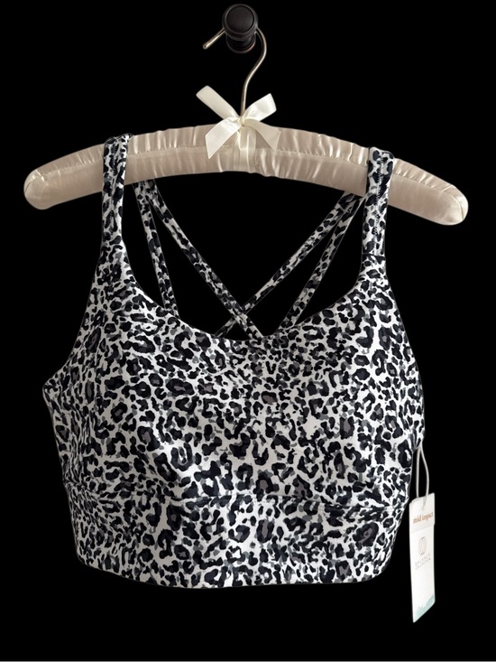 Balance Collection Other - Black & White Leopard Print Strappy Back Sports Bra- NWT- Sz L
